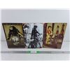 Image 1 : (3) Motorcycle Wall Signs 12" x 8"