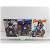 Image 1 : (3) Motorcycle Wall Signs 12" x 8"