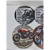 Image 2 : (4) Motorcycle Metal Signs 8"
