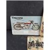 Image 2 : (3) Motorcycle Wall Metal Signs