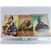 Image 1 : (3) Motorcycle Wall Signs 12" x 8"