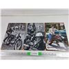 Image 1 : (3) Motorcycle Wall Signs 12" x 8"