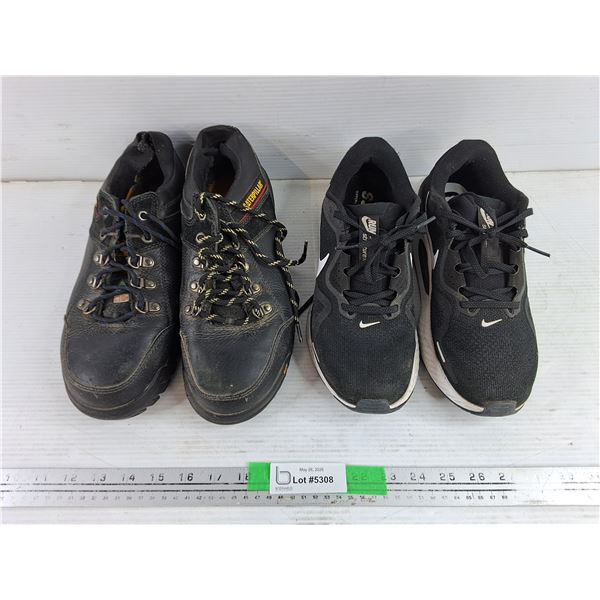 Caterpillar Steel Toe Shoes - Size 9, Nike Sneakers - Size 9.5