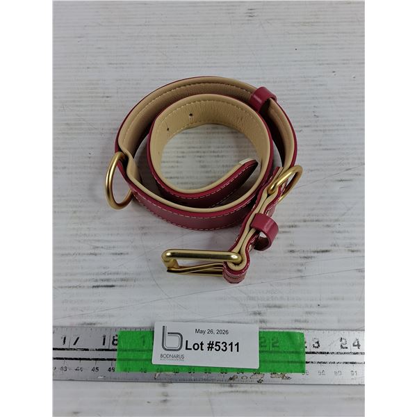 Genuine Leather Dog Leash Belt - Size XL