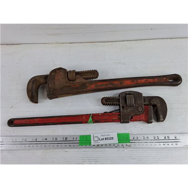 (2) Pipe Wrenches