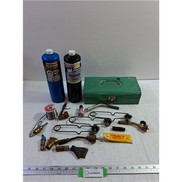 Solder, Partial Propane Tanks, Torch Attachments, Strikers, Toolbox