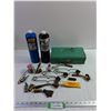 Image 1 : Solder, Partial Propane Tanks, Torch Attachments, Strikers, Toolbox
