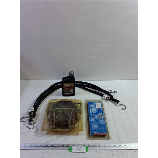Full Air Tool Oil, Headphones, 30" Bungee Cords, Trailer Bearing Repair Kit - Cannot Ship