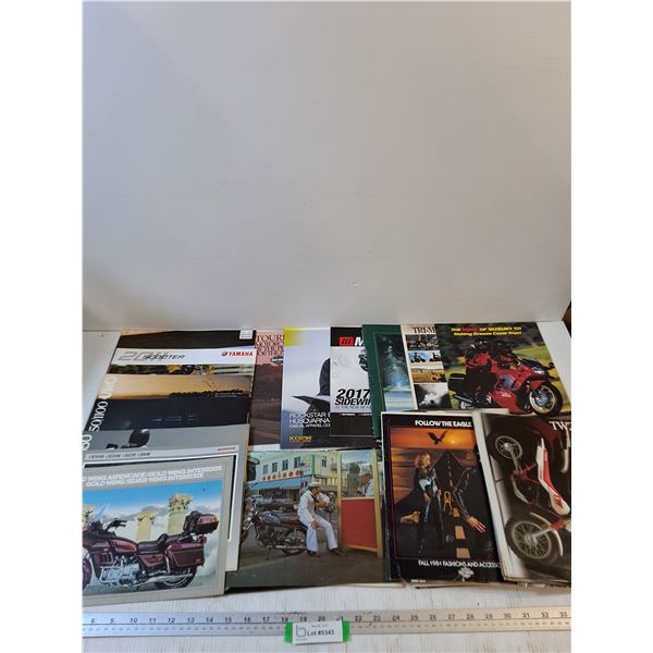 Assorted Promotional Motorcycle Brochures
