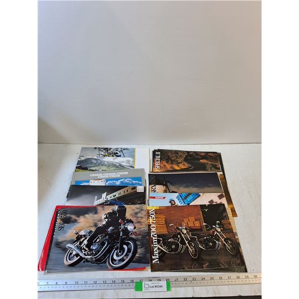Assorted Promotional Motorcycle Brochures
