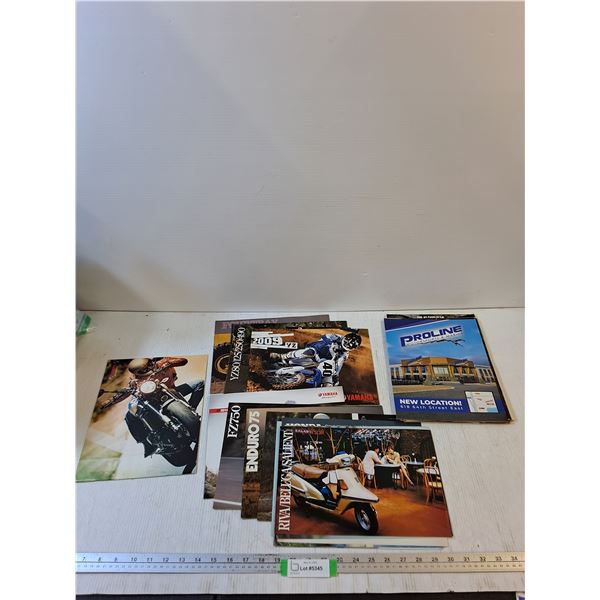 Assorted Promotional Motorcycle Brochures