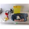 Image 1 : Betty Crocker Electric Mixer- Powers On, Coffee Apron, Tupperware Container 9.5", Misc.