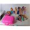Image 1 : Barbie Dolls, Clothing, Convertible & Suitcase- Pickup Preferred