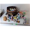 Image 1 : Roll of Burlap, Cat Style Playing Cards, Acrylic Paints- Varying Levels of Fullness- Cannot Ship
