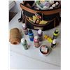 Image 4 : Roll of Burlap, Cat Style Playing Cards, Acrylic Paints- Varying Levels of Fullness- Cannot Ship