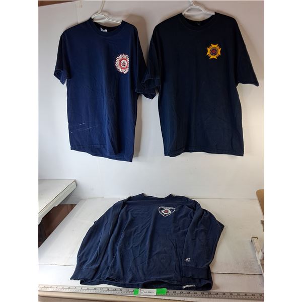 (3) Firefighting Shirts- Approx. L-XL