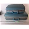 Image 1 : (2) Vintage Hard Sided Samsonite Suitcases Up to 25" x 7" x 20"- Cannot Ship