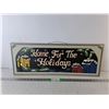 Image 1 : Home for the Holidays Wooden SIgn 27.25" x 10.5"- Cannot Ship