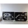Image 1 : (2) Labatt's Right Out of the Ice Plastic Mud Flaps 20" x 15"- Pickup Preferred