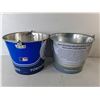 Image 3 : Original 16 & Toronto Blue Jays Metal Ice Buckets 7"