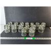 Image 1 : (15) Clear Glass Hemingray Insulators- Three Chipped
