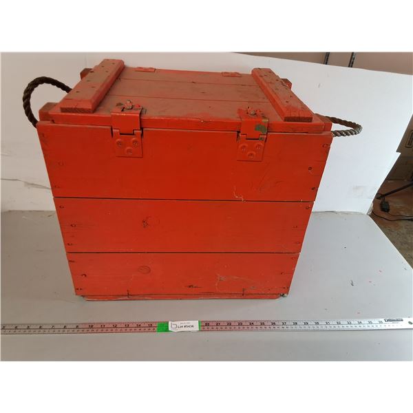 Wooden Storage Box 20" x 14" x 18.5"- Cannot Ship
