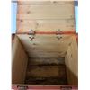 Image 3 : Wooden Storage Box 20" x 14" x 18.5"- Cannot Ship