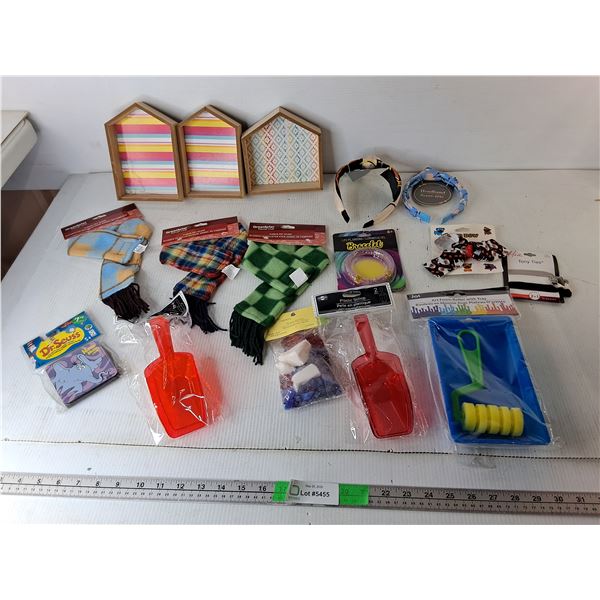 Shadow Boxes, Hair Accessories, Plastic Scoops, Misc.