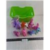 Image 1 : (7) "My Little Pony" Dolls, Plastic Tote