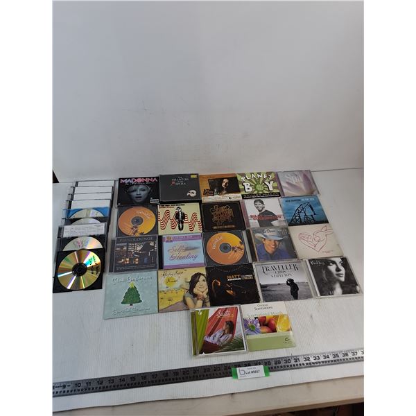 (32) Assorted Music CD's (Compilations, Blanks, Madonna, Zac Brown)