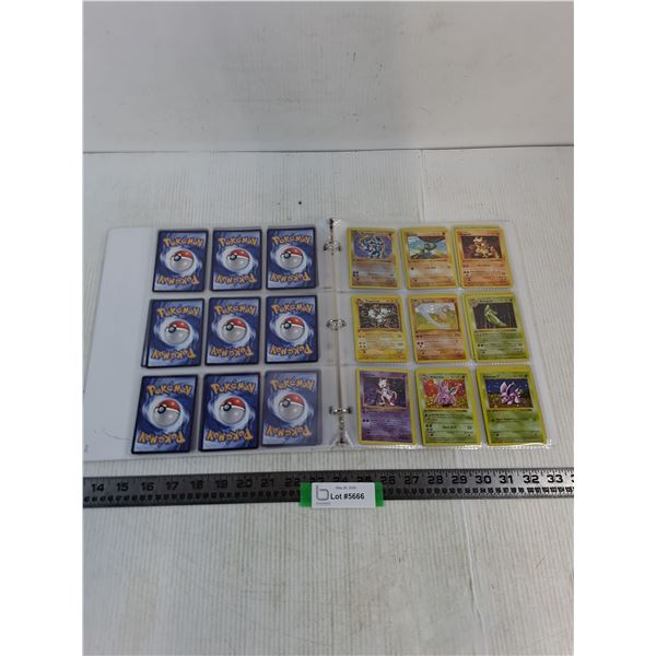 (64) Pokemon Collector Cards In Binder - Cannot Authenticate