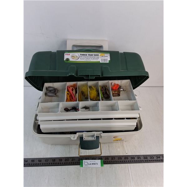 Plano 3-Tray Tackle Box w/Contents