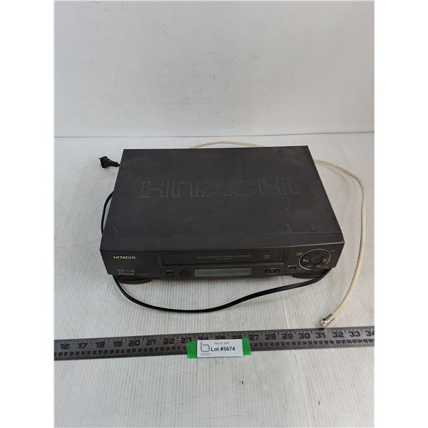 Hitachi FX6505 VHS VCR - Powers On