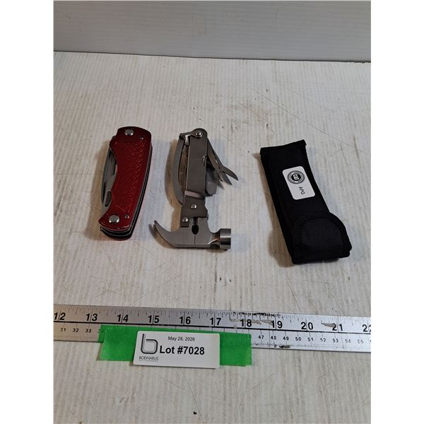 (2) Multi-Tools, Knife with Case