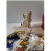 Image 6 : Misc items, Pins, Keychains, Craft Materials, Ceramic cat, Torn $ bills