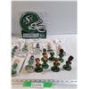 Image 1 : Saskatchewan Roughriders Metal Sign, Corby's Distilleries Ltd Bobble-head Players