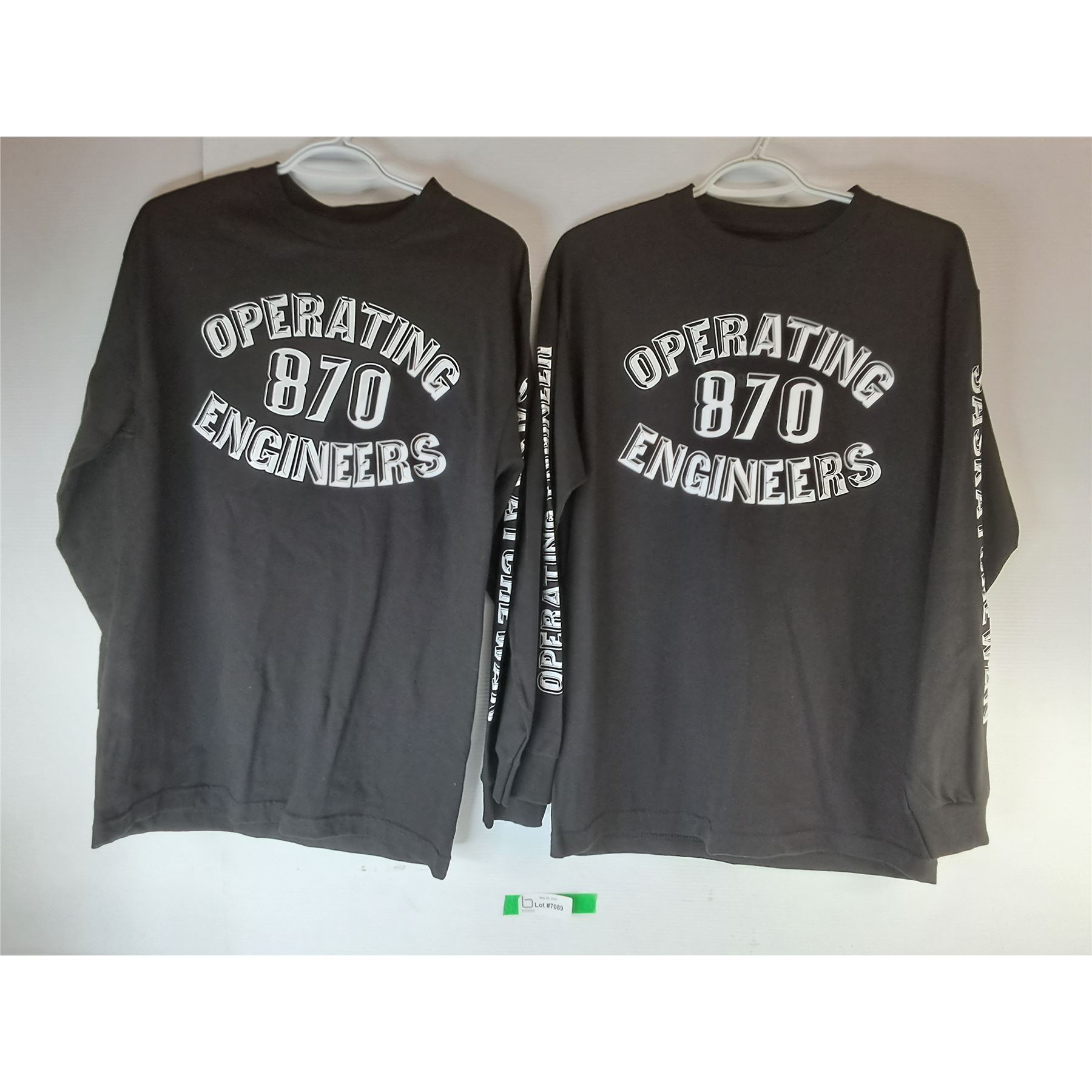 (2) Operating Engineers Long Sleeve Shirts- M