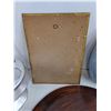 Image 3 : Vases, Brass "Mother" Plaque, Wooden Platter, GE Fan - Tested, Spice Turnstile, Tin