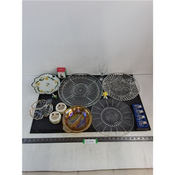 Assorted Platters, Spice Shakers, Trinket Bowls, Candle Holders, Ornaments