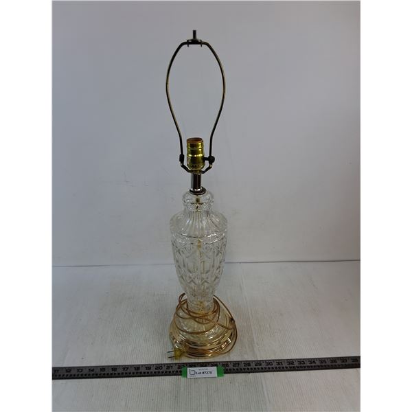 Glass Base Table Lamp - 27" High - Working