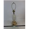 Image 1 : Glass Base Table Lamp - 27" High - Working