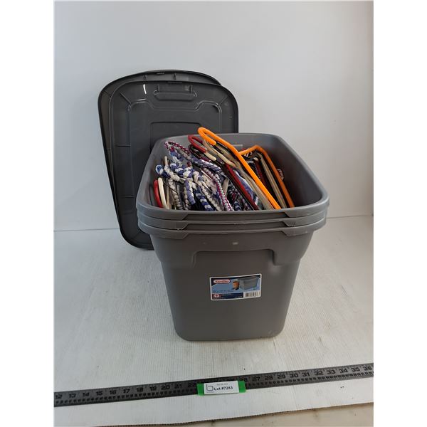 (3) Sterilite Storage Bins w/Bulk Hangers - Cannot Ship