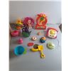 Image 2 : Children's Toy Lot- Fisher Price Phone, Clock, Play Foods, Misc.