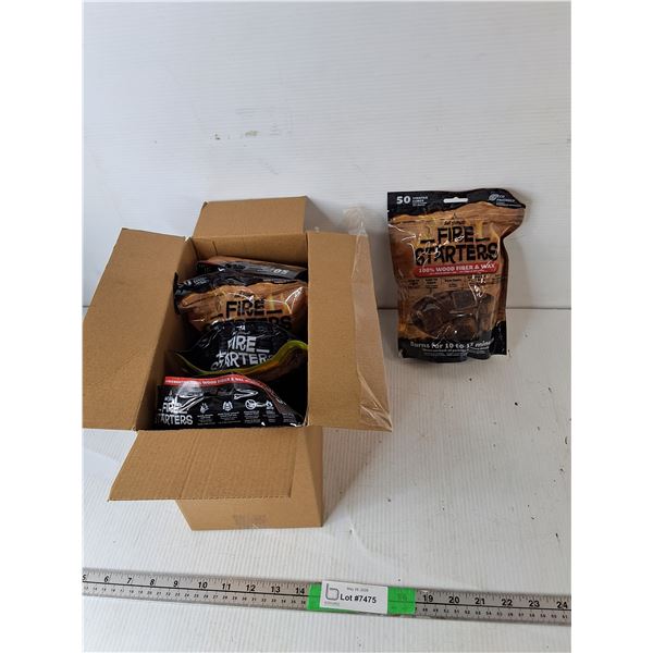 (6) Bags of Fire Starters- Sealed