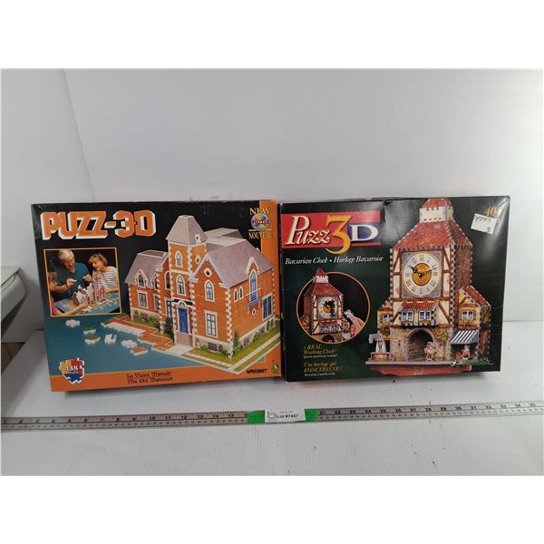 The Old Mansion & Bavarian Clock 3D Puzzles