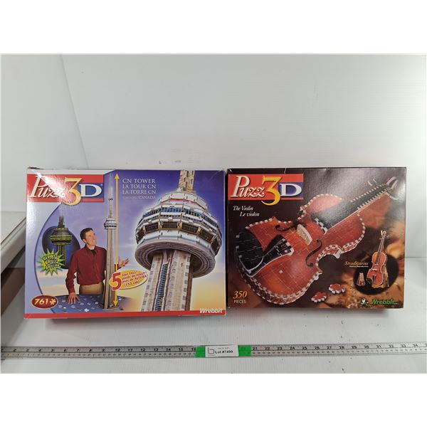 CN Tower & Violin 3D Puzzles