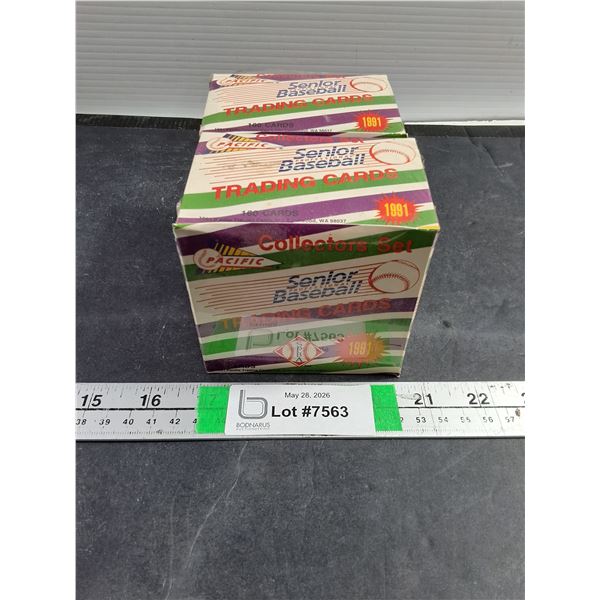 (2) Boxes of 1991 Pacific Senior Pro Baseball Trading Cards (sealed)