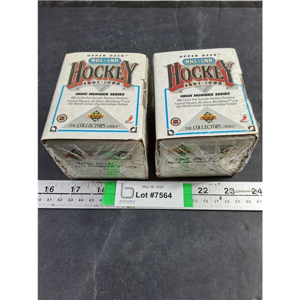 (2) Boxes of 1991-92 Upper Deck High Number Series (sealed)
