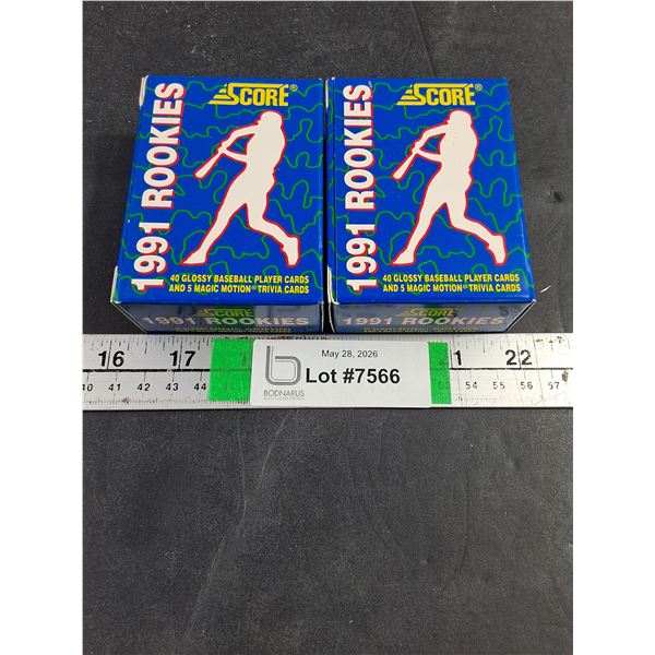 (2) Boxes of Score 1991 Rookies