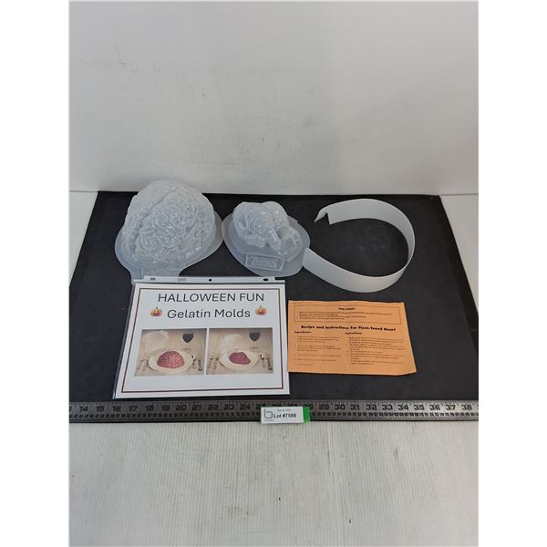 Halloween Inspired Heart & Brain Gelatin Molds
